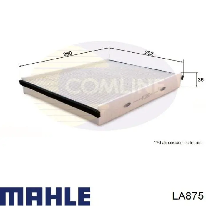 Фільтр салону LA875 Mahle Original