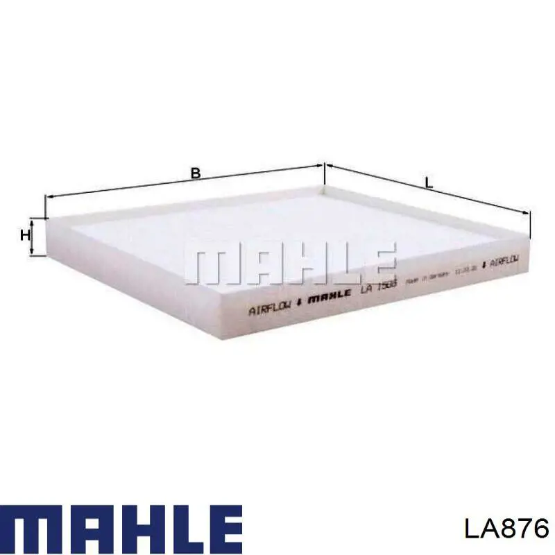 Купити LA876 Mahle Original Фільтр салону вугільний