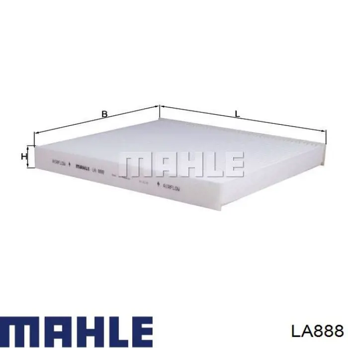 Купити LA888 Mahle Original Фільтр салону вугільний