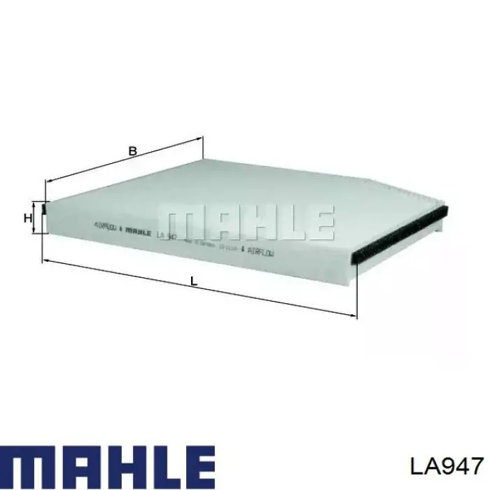 Фільтр повітряний обігрівача Mahle Original LA947 ціна, від 6.57 USD