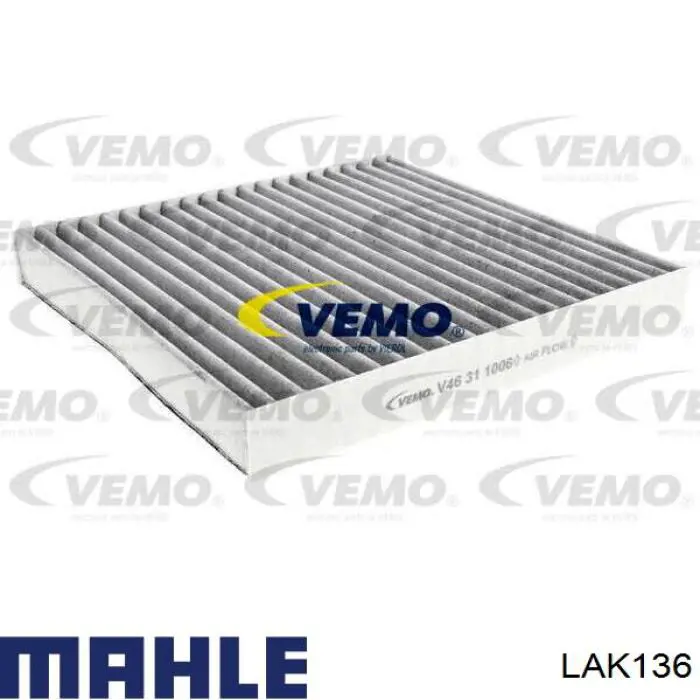 Купити LAK136 Mahle Original Фільтр салону вугільний