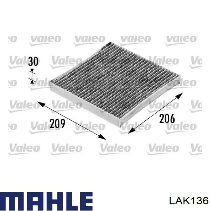 Фільтр салону LAK136 Mahle Original