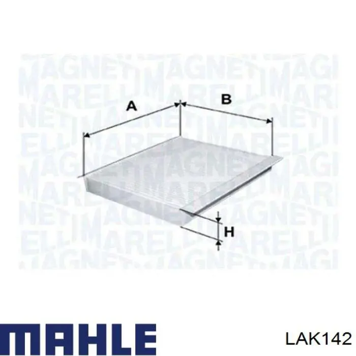 Купити LAK142 Mahle Original Фільтр салону вугільний