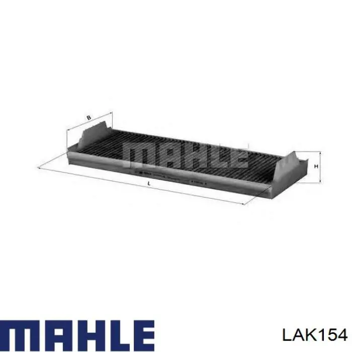 Купити LAK154 Mahle Original Фільтр салону вугільний