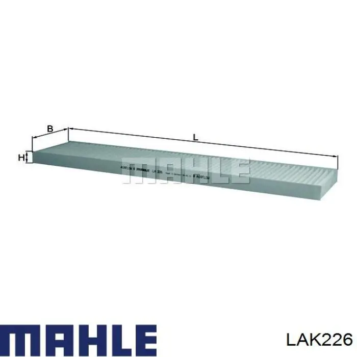 Купити LAK226 Mahle Original Фільтр салону вугільний