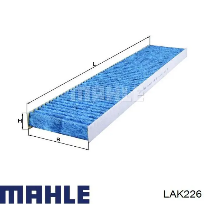 LAK226 Mahle Original Внутрішньосалонний фільтр