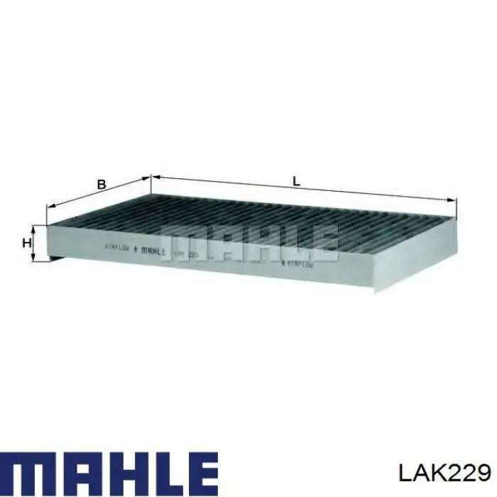 Фільтр повітряний обігрівача Mahle Original LAK229 ціна, від 21.65 USD
