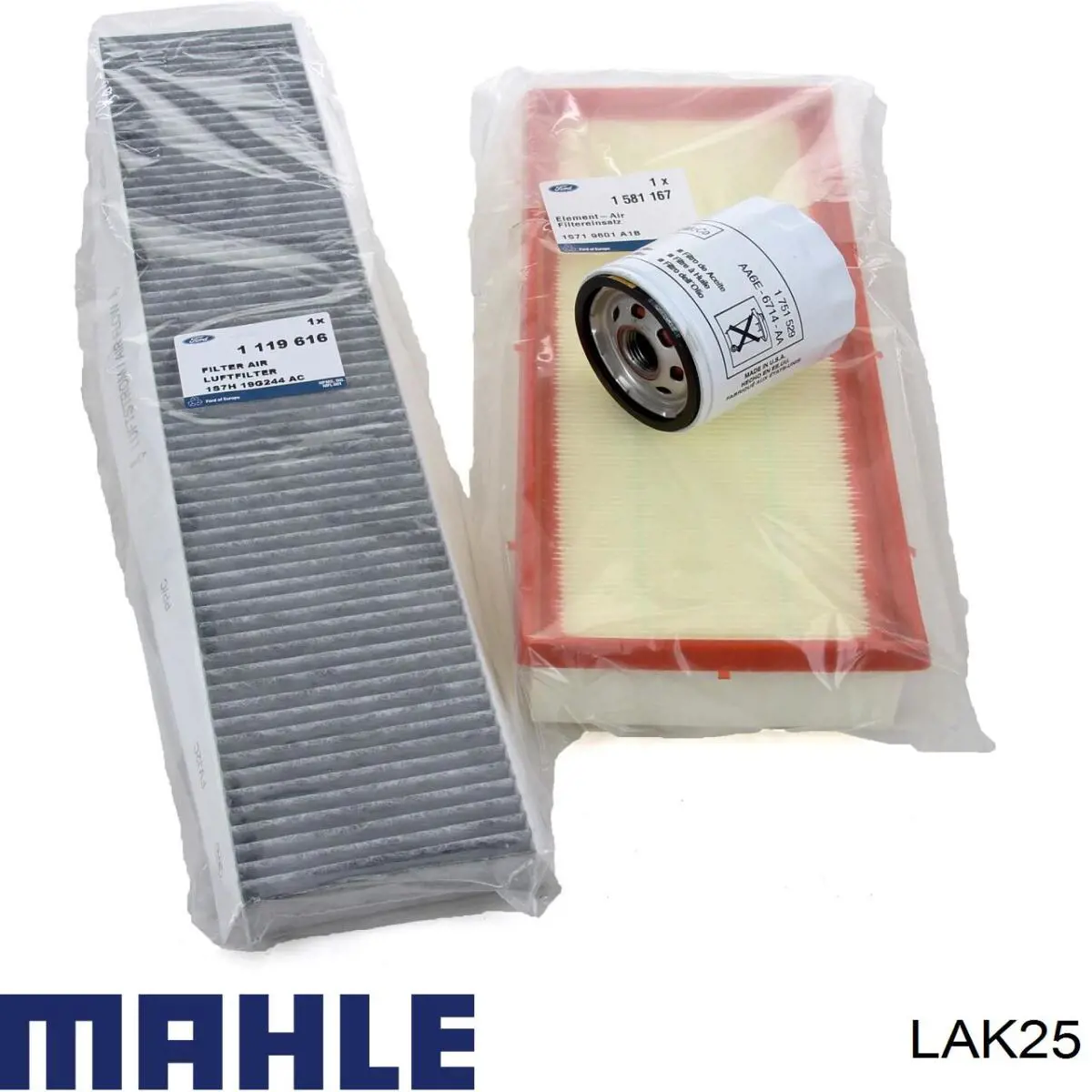 Повітряний фільтр салону Mahle Original LAK25