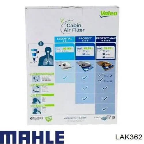 Фільтр салону LAK362 Mahle Original