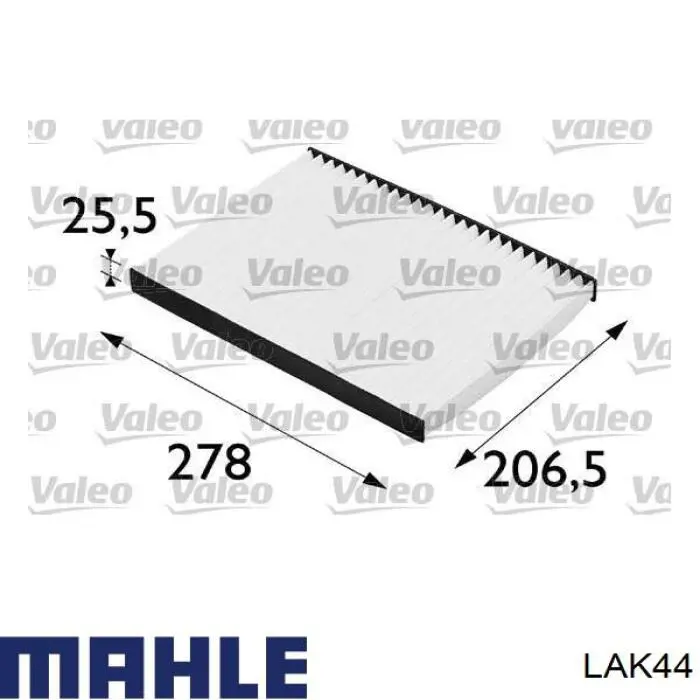 Фільтр повітряний обігрівача Mahle Original LAK44 ціна, від 5.64 USD