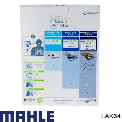 Фільтр салону LAK64 Mahle Original