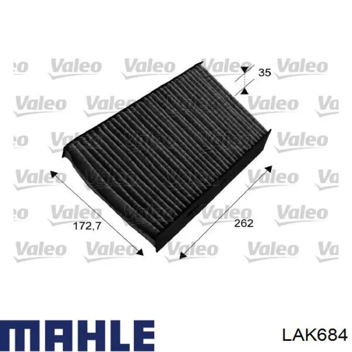Купити LAK684 Mahle Original Фільтр салону вугільний