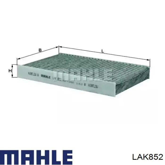 LAK852 Mahle Original Внутрішньосалонний фільтр