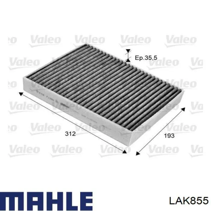 Купити LAK855 Mahle Original Фільтр салону вугільний