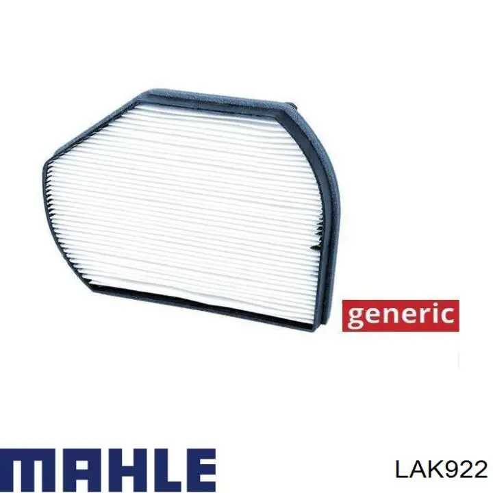 LAK922 Mahle Original Внутрішньосалонний фільтр