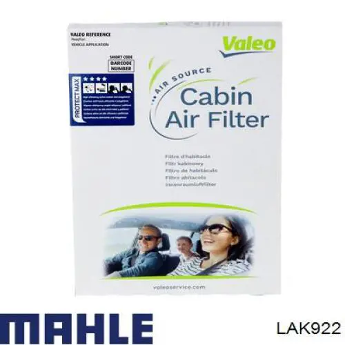 Фільтр повітряний обігрівача Mahle Original LAK922 ціна, від 9.97 USD