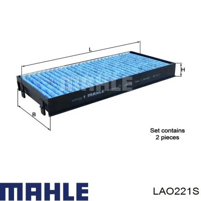 Фільтр салону LAO221S Mahle Original