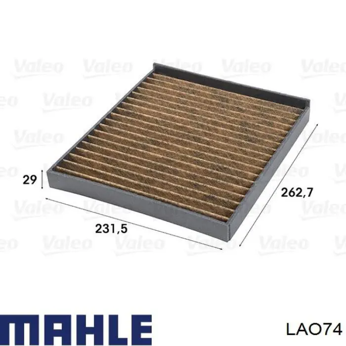 Купити LAO74 Mahle Original Фільтр салону вугільний