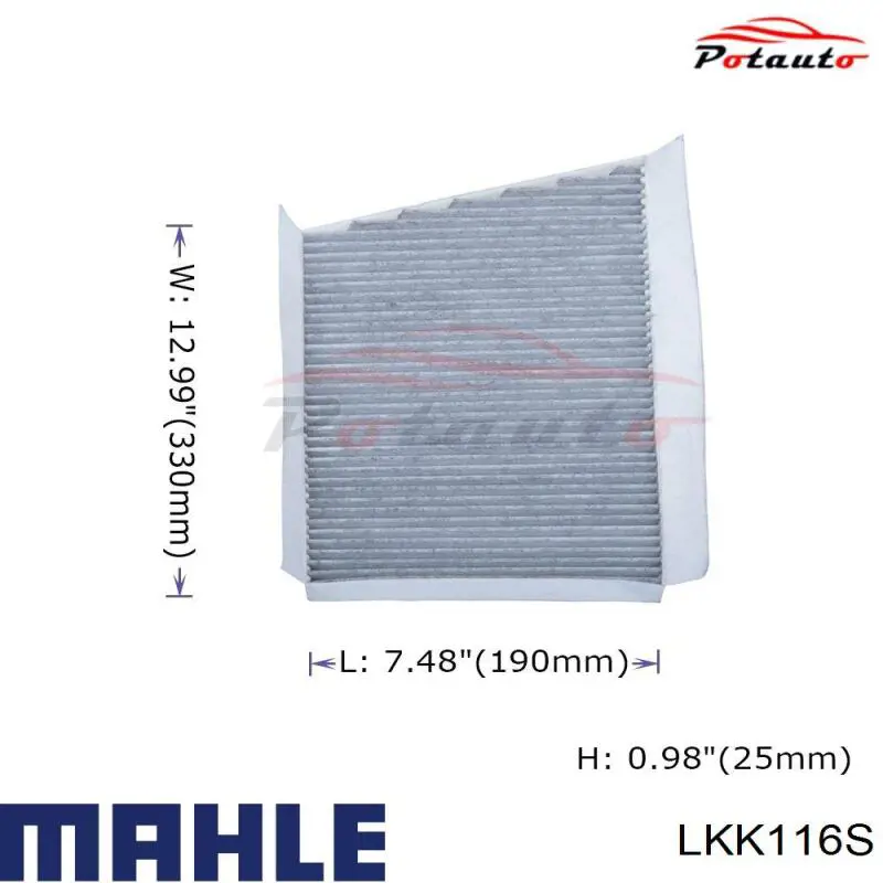 Повітряний фільтр салону Mahle Original LKK116S