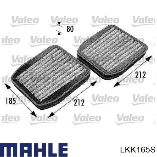 Фільтр повітряний обігрівача Mahle Original LKK165S ціна, від 54.51 USD