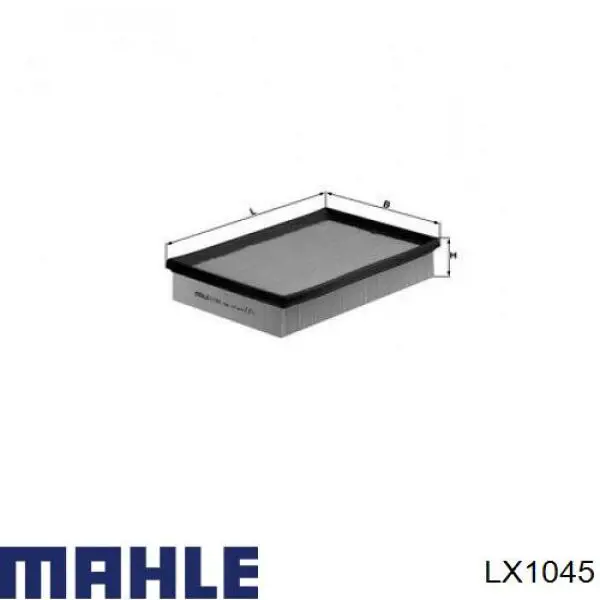 Елемент повітряного фільтра Mahle Original LX1045 ціна, від 7.24 USD