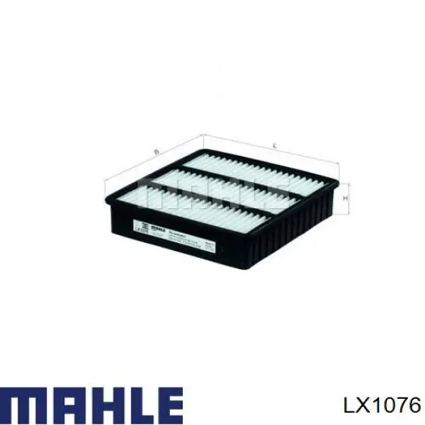 Купити LX1076 Mahle Original Автомобільний фільтр повітря