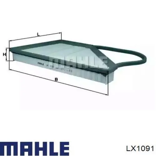 Фільтр повітряний LX1091 Mahle Original