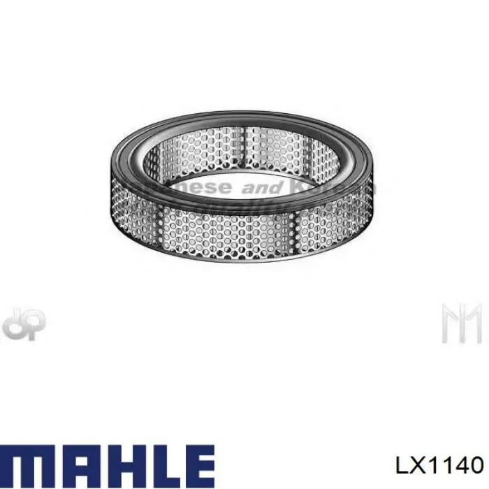 Повітряний фільтр LX1140 Mahle Original