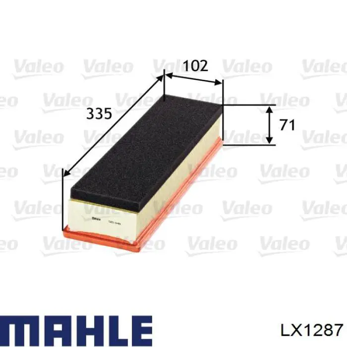 Повітряний фільтр LX1287 Mahle Original