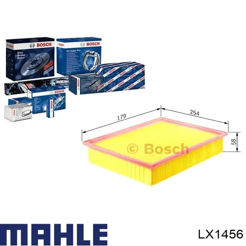 Купити LX1456 Mahle Original Автомобільний фільтр повітря