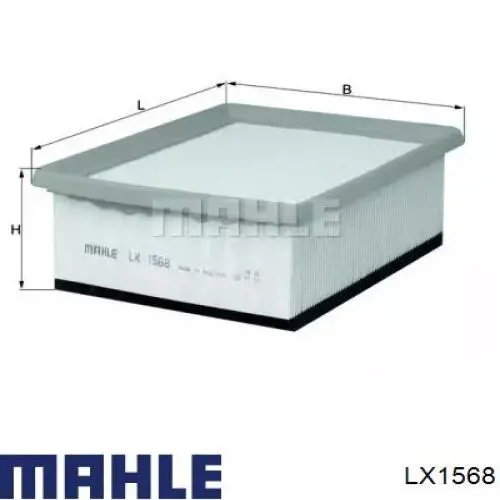 Фільтр повітряний Mahle Original LX1568