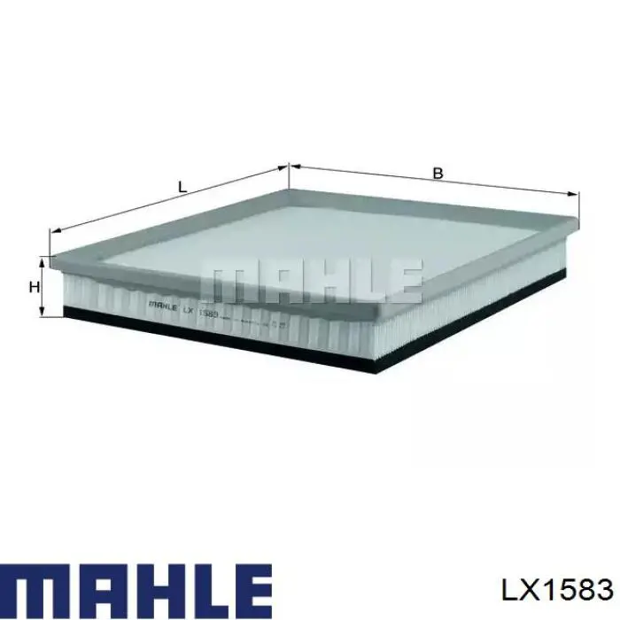 Елемент повітряного фільтра Mahle Original LX1583 ціна, від 16.57 USD