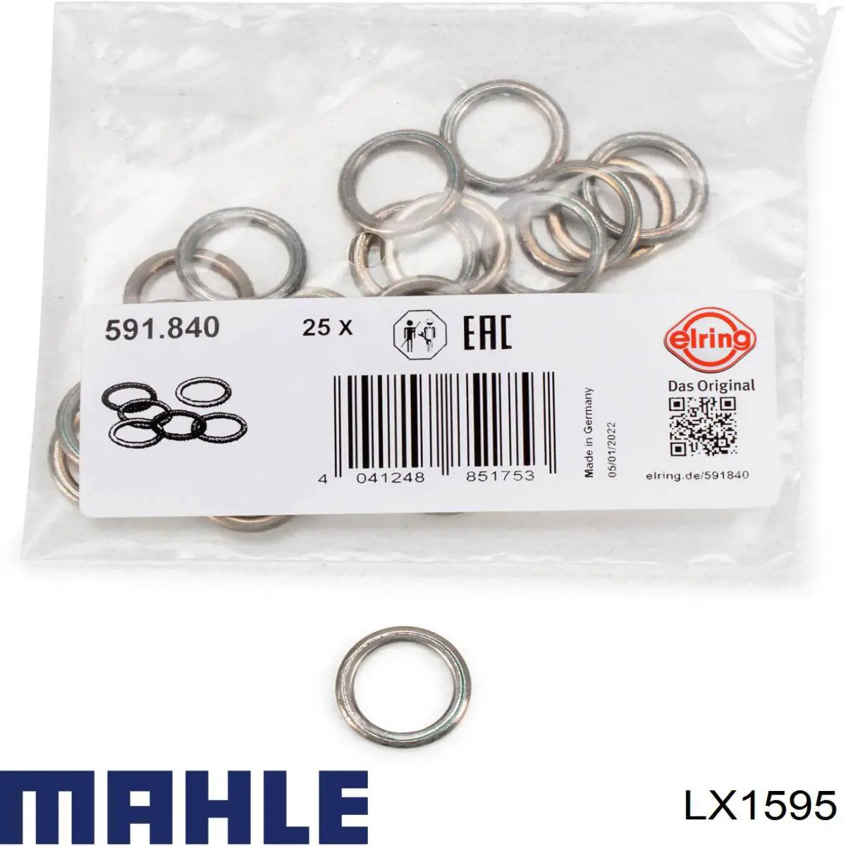 Купити LX1595 Mahle Original Автомобільний фільтр повітря