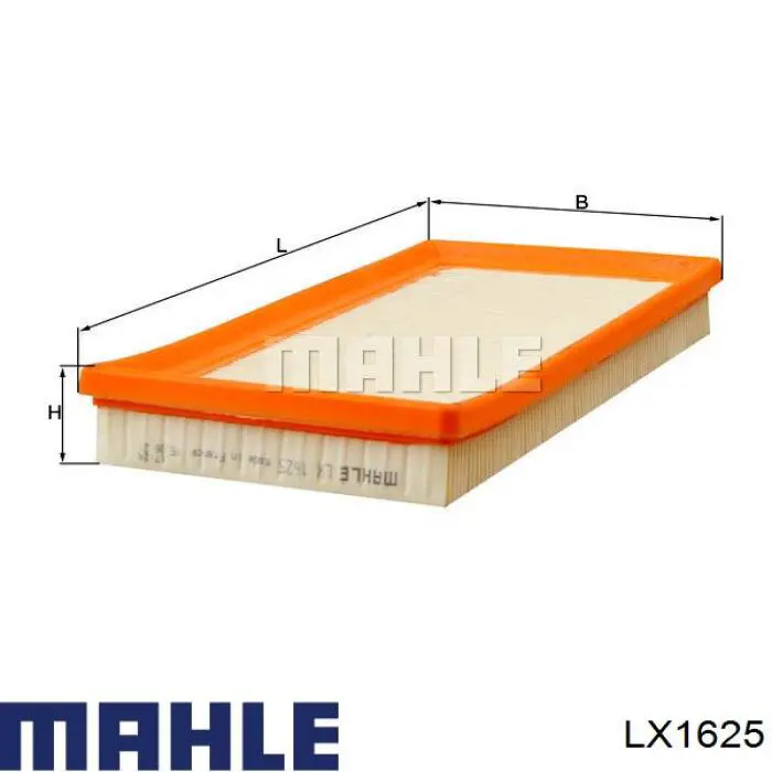 Купити LX1625 Mahle Original Автомобільний фільтр повітря