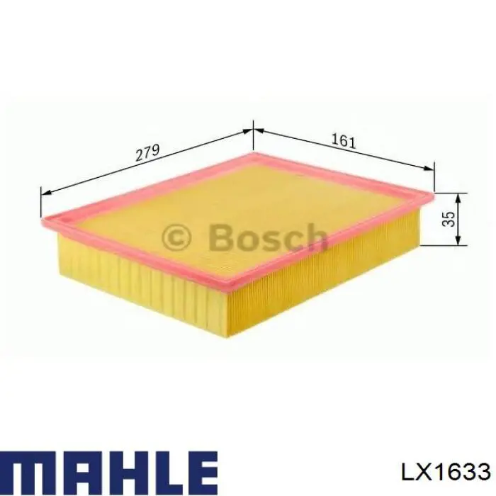 Фільтр повітряний LX1633 Mahle Original