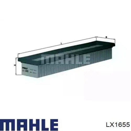 LX1655 Mahle Original Повітряний фільтр двигуна