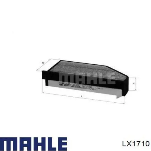 Елемент повітряного фільтра Mahle Original LX1710 ціна, від 25.17 USD