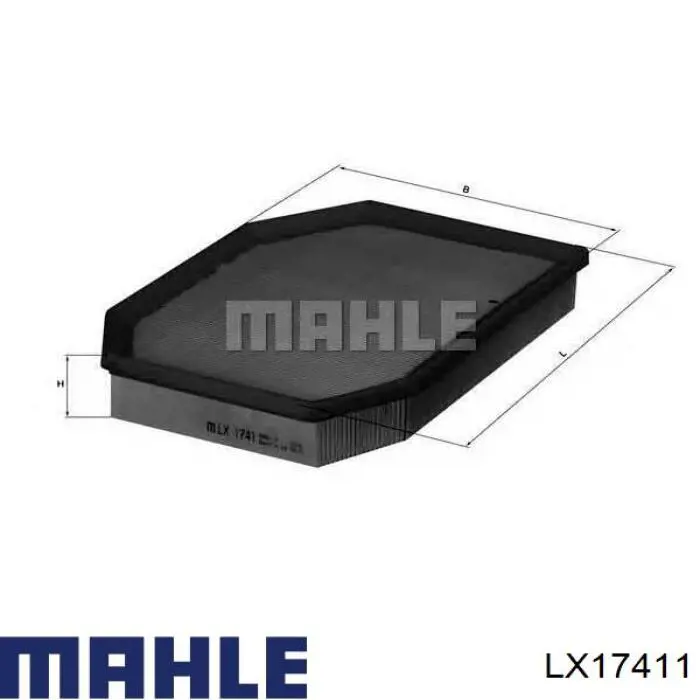 LX17411 Mahle Original фільтр повітряний