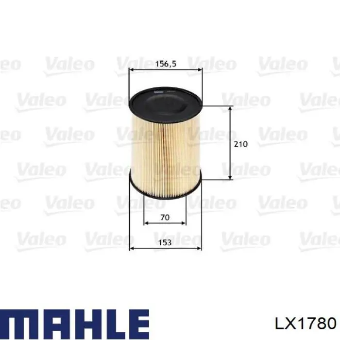 LX1780 Mahle Original фільтр повітряний