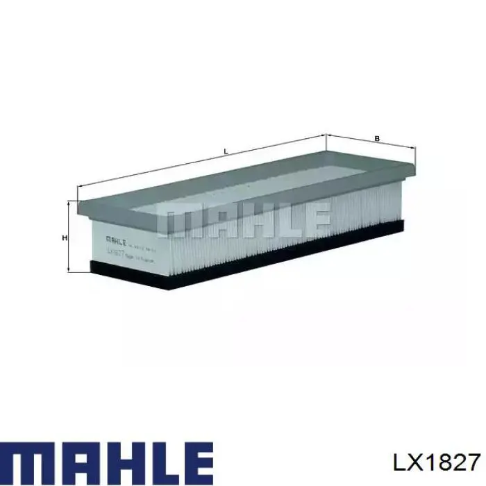 Елемент повітряного фільтра Mahle Original LX1827 ціна, від 6.62 USD