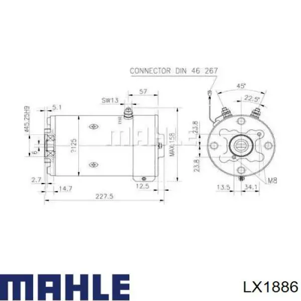 Купити LX1886 Mahle Original Автомобільний фільтр повітря