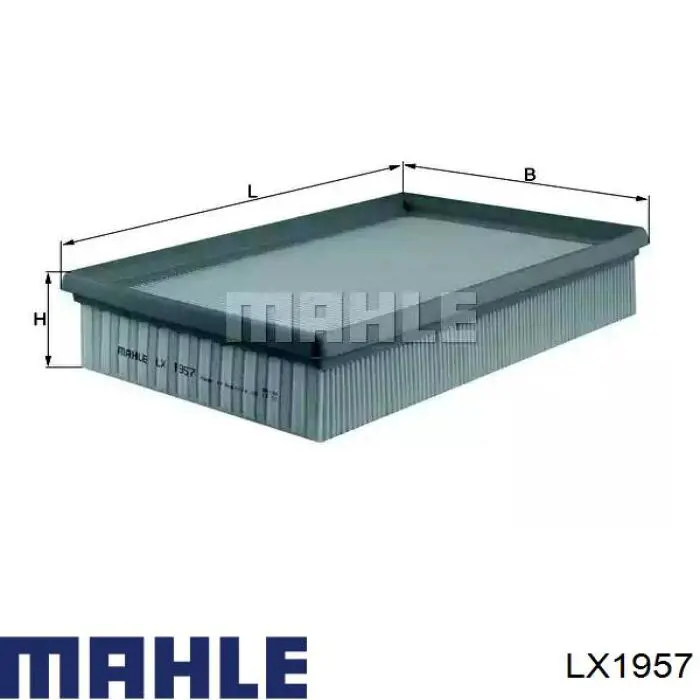 Купити LX1957 Mahle Original Автомобільний фільтр повітря