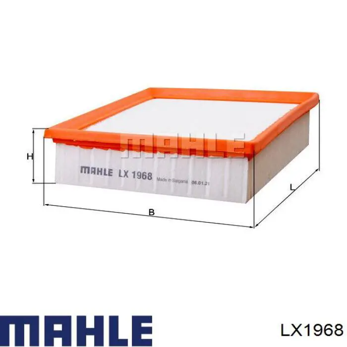 LX1968 Mahle Original Воздушный фильтр
