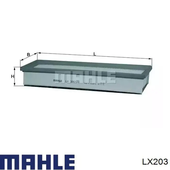 LX203 Mahle Original Повітряний фільтр двигуна