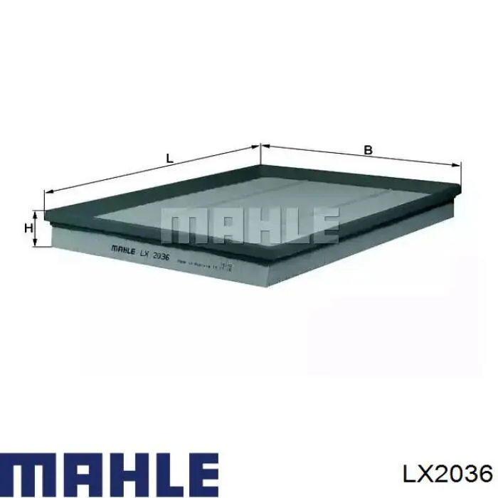 Елемент повітряного фільтра Mahle Original LX2036 ціна, від 25.75 USD