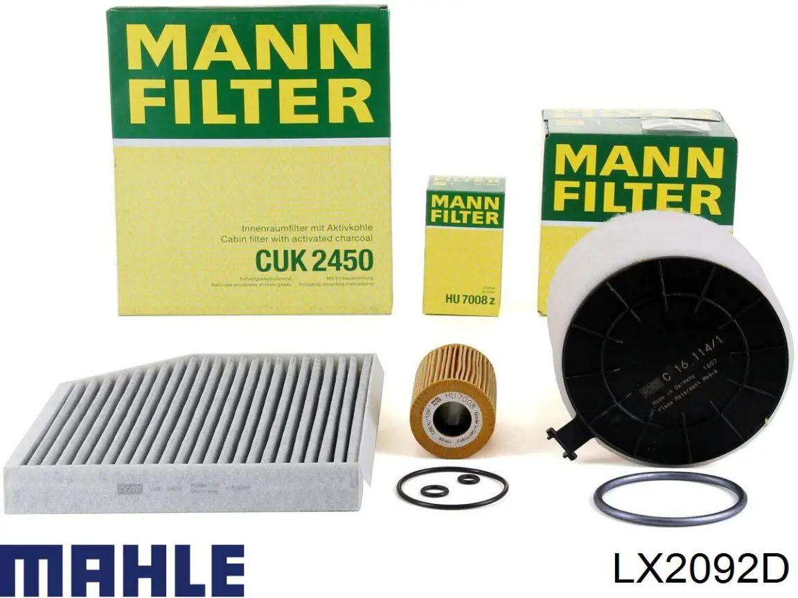 Елемент повітряного фільтра Mahle Original LX2092D ціна, від 18.27 USD