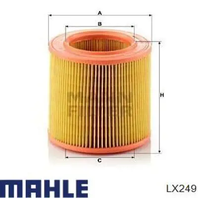 Елемент повітряного фільтра Mahle Original LX249 ціна, від 9.13 USD