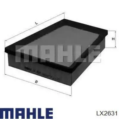 Елемент повітряного фільтра Mahle Original LX2631 ціна, від 13.39 USD