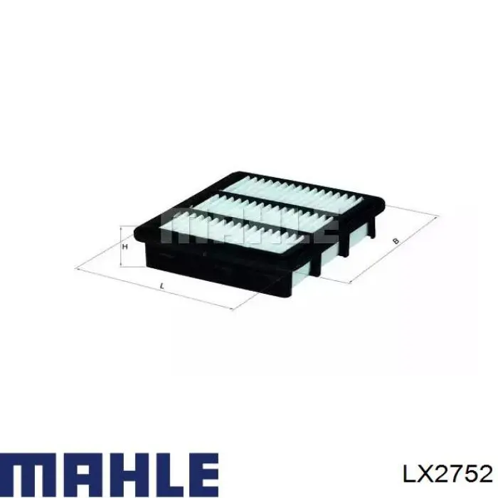 Елемент повітряного фільтра Mahle Original LX2752 ціна, від 4.71 USD