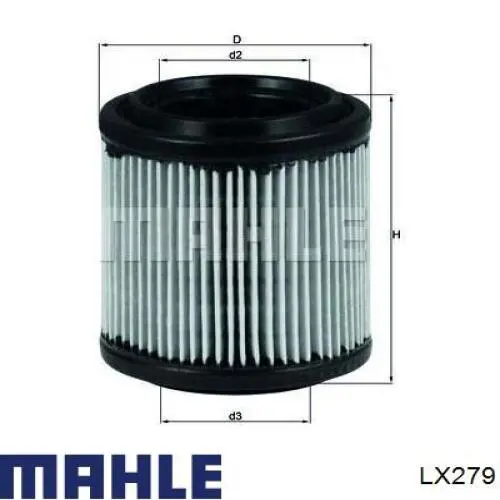 Елемент повітряного фільтра Mahle Original LX279 ціна, від 16.94 USD